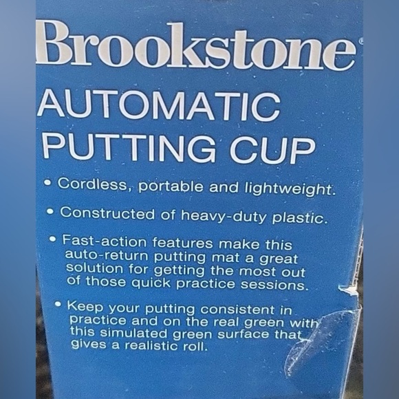 BROOKSTONE GOLF GIFT NIB AUTOMATIC PUTTING CUP NEW PRACTICE GOLFING 🏌️♂️ - Picture 2 of 2